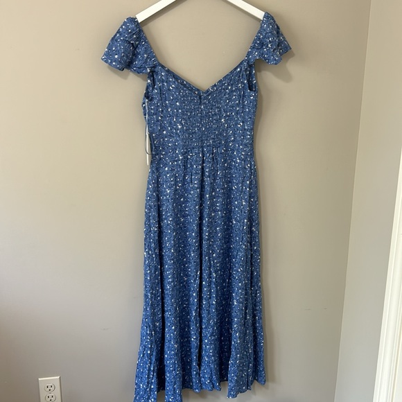 Reformation Blue Floral Midi Dress - Picture 7 of 16